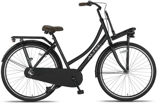 Altec Nostalgia - Transportfiets - Damesfiets - 28 inch - 53 cm - 3 versnellingen - Zwart van Altec