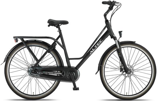 Altec Omega HYD - Damesfiets - 28 inch - 50 cm - 7 versnellingen - Hydraulische Schijfrem - Stadsfiets - Zwart van Altec