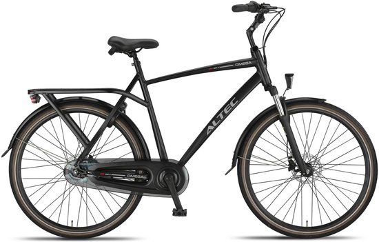 Altec Omega HYD - Herenfiets - 28 inch - 55 cm - 7 versnellingen - Hydraulische Schijfrem - Stadsfiets - Zwart van Altec
