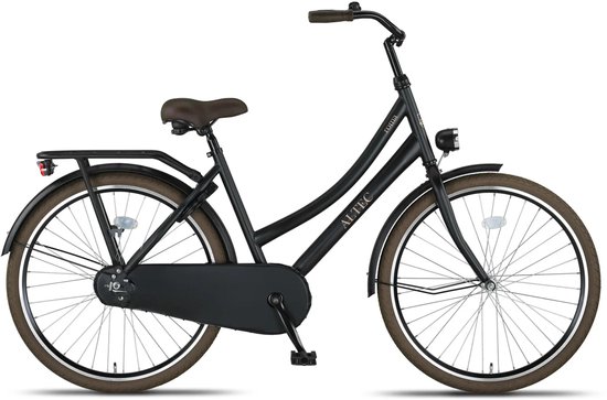 Altec Roma - Meisjesfiets - Kinderfiets - Omafiets - Terugtraprem - 26 inch - Mat Zwart van Merkloos