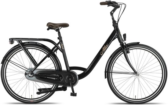 Altec Sweet - Moederfiets - 28 inch - 50 cm - 3 versnellingen - Damesfiets - Zwart van Merkloos