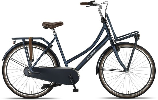 Altec Transportfiets dames Dutch 28 Inch 50 cm Dames 3V Terugtraprem Jeansblauw van Merkloos
