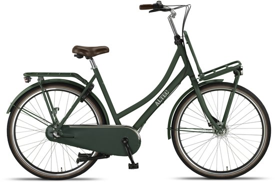 Altec Transportfiets dames Retro 28 Inch 50 cm Dames 3V Rollerbrake Donkergroen van Altec