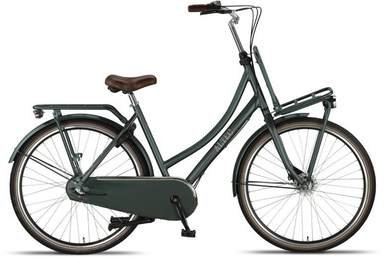 Altec Transportfiets dames Retro 28 Inch 53 cm Dames 3V Rollerbrake Bosgroen van Altec