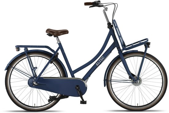 Altec Transportfiets dames Retro 28 Inch 57 cm Dames 3V Rollerbrake Donkerblauw van Altec