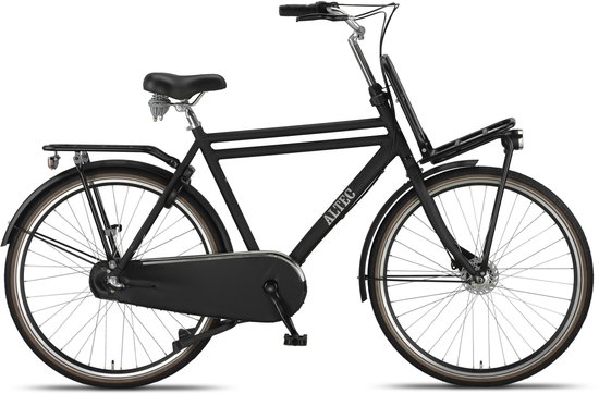 Altec Transportfiets Heren Retro 28 Inch 57 cm Heren 3V Rollerbrake Matzwart van Merkloos