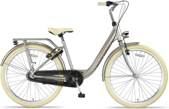 Altec Tuana 24 inch Kinderfiets Meisjesfiets 3 versnellingen Sand van Altec