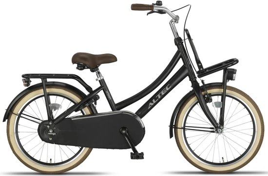 Altec Urban - Transportfiets - Kinderfiets - Meisjesfiets - 20 inch - Mat Zwart van Merkloos