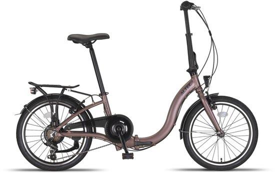 Altec Vouwfiets Comfort 20 Inch 39 cm Unisex 6V V-Brakes Terracotta van Merkloos