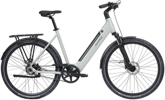 Altec Vybe - Elektrische Stadsfiets - Elektrische Damesfiets - Riembelt - Hydraulische schijfremmen - 28 inch - 50 cm - Grijs