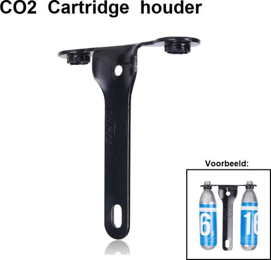 Aluminium Co2 patroon houder voor twee CO2 patronen / cartridges / capsules van Cyclus Tools