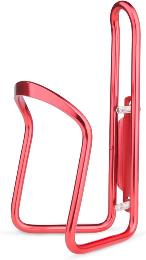 Aluminium Fiets Bidonhouder - Lichtgewicht & Roestvrij - Past Op Standaard Bidons - Incl. Montageschroeven - Zilver