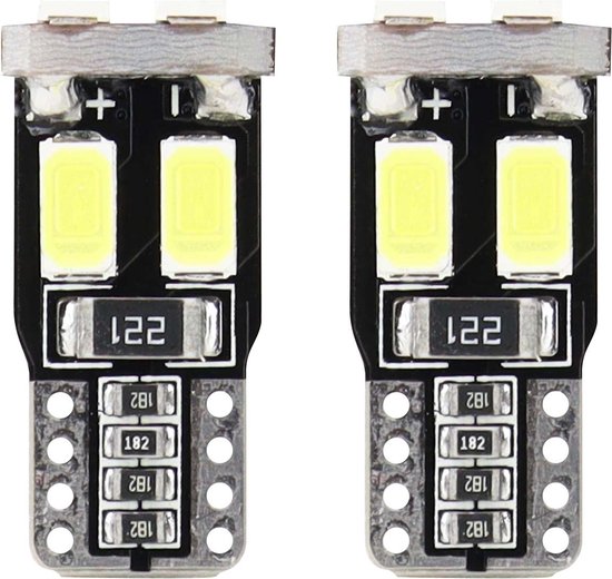 AMiO LED CANBUS Lamp 5600K 6SMD-2 5730 T10 (W5W) Wit Helder van AMiO