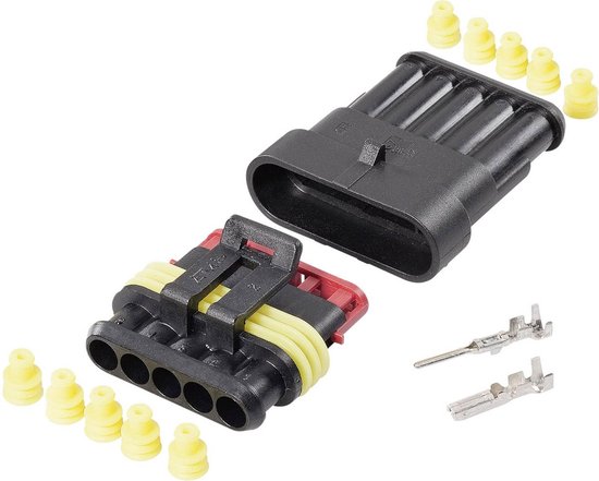 AMP SUPERSEAL SET (#1,5) 5-POLIG (SET) van TE Connectivity