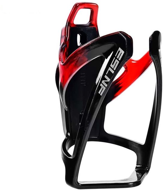 Anti Diefstal Fiets Bidonhouder met Airtag Houder - Onzichtbare Tracker - Accessoires voor Racefiets en Mountainbike - Zwart/Rood (Geleverd zonder Airtag) van Merkloos