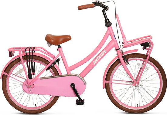 Antilope Mini Cargo Transport 22 Inch Meisjesfiets Roze van Popal