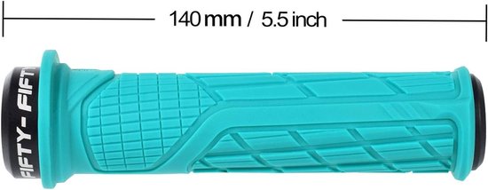 Antislip rubberen MTB-handgrepen voor mountainbike, enduro, downhill en e-bike - Single Lock-on fietshandvaten voor optimale grip en controle