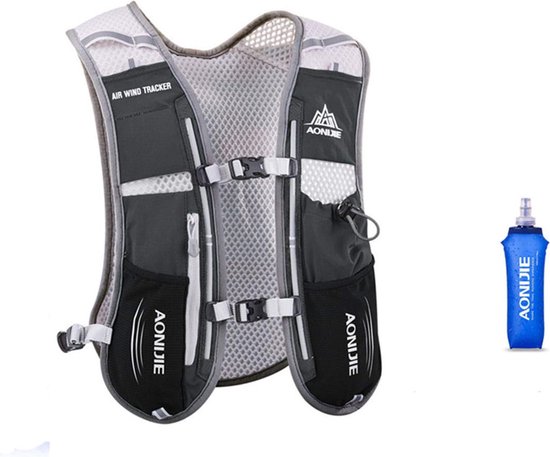 AONIJIE 5L Multifunctionele Ultrlight fietsrugzak/drinkrugzak met 500 ml drinkfles voor wandelen, training, hardlopen, klimmen