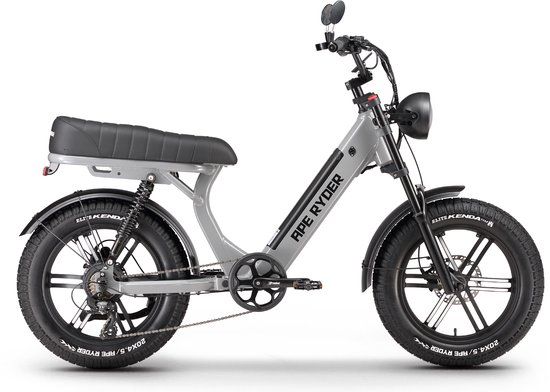 Ape Ryder MD10 Premium Elektrische Fatbike 250W / 48V / 14.5AH / 20Inch Antrasit Grijs van Ape Ryder