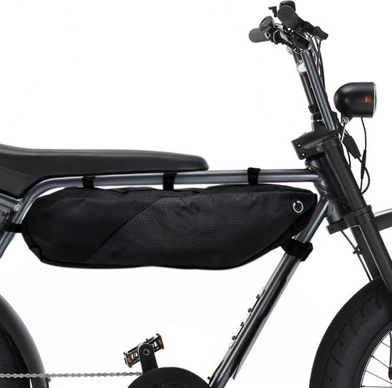APlus - Fatbike/E-bike frame tasje – Multifunctioneel - Tas aan stang – Zwart – 4 L van APlus
