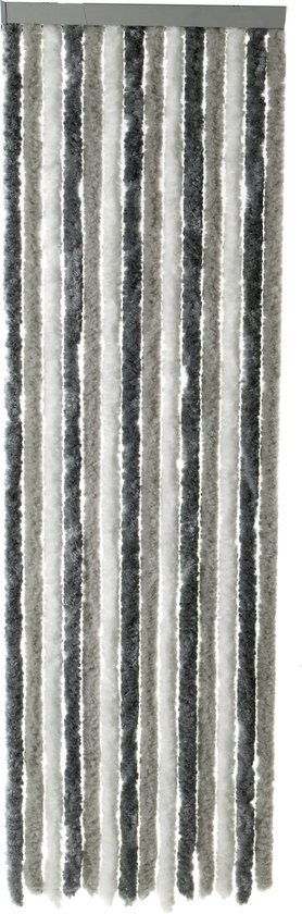 Arisol Vliegengordijn - 'kattenstaart' - Caravan - 185x56 Cm - Grijs/wit/antraciet van Arisol