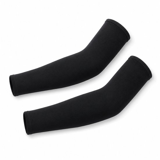 Arm Sleeves UV Bescherming - Armstukken Wielrennen - Heren en Dames - Sportmouwen One Size - Zonbescherming - 2 stuks - Zwart
