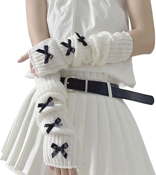 Armwarmers Y2K - Kawaii Halfvinger - Gebreide Polswarmers - Perfect voor Gyaru & Harajuku - ShopVlot