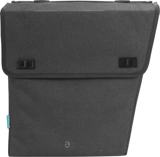 AROUND dubbele fietstas Solid, zwart van Aro®