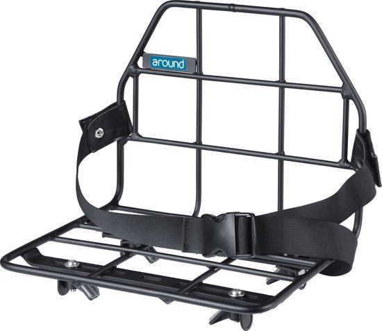 Around, Rear Rack, Fix-system, zwart van Merkloos