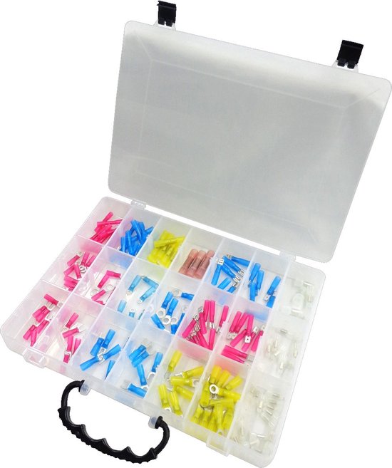 ASSORTIMENT KRIMPVERBINDERS PRO 165-DELIG (1ST)-Kabelschoenen-doorverbinders van Asso