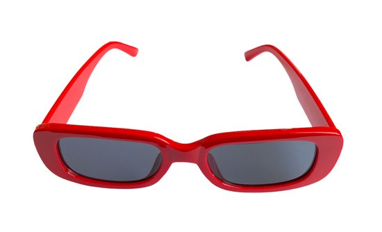 ASTRADAVI Zonnebril - Unisex Sunglasses UV400 - Rode Frame & Donker Grijs Lenzen van Astra