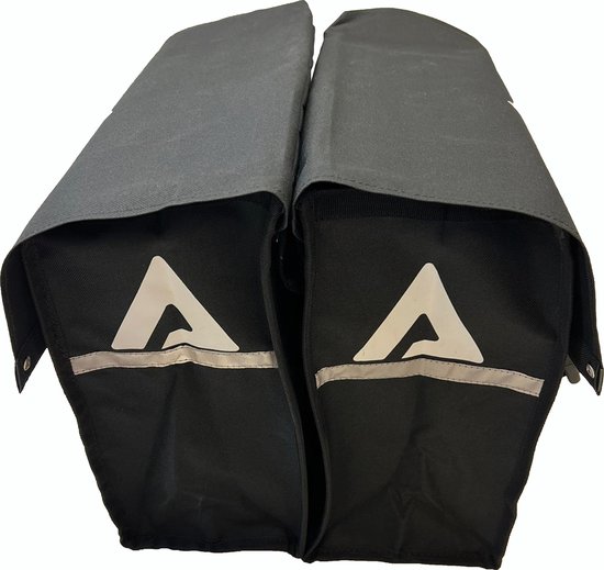 ATILIM- Waterdicht - Dubbele - Fietstas- Reflectoren - Gaasvak - Zwart– Fiets Accessories Maat 34cmx16cmx32cm=35 Liter van ATILIM