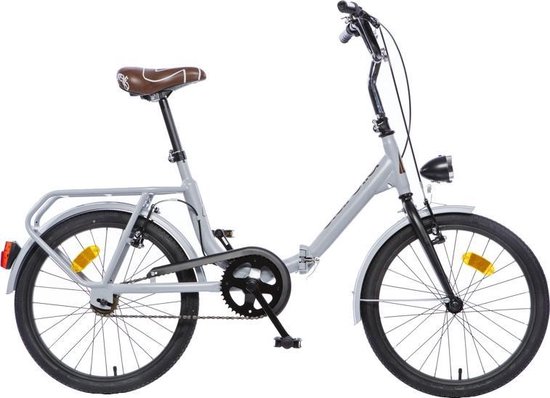 Aurelia Vouwfiets - Fiets - Unisex - Grijs - 20 Inch van Merkloos