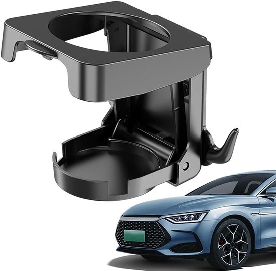 Auto Bidonhouder - Drinkstandaard Auto - Veilig Dranken Vervoeren - Antislip Multifunctioneel - 12.2 x 11.1 cm - Zwart