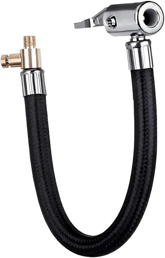 Autopomp - Autobanden - Luchtpomp - Verlengbui - Koper -Ventieladapter - Verlengslang voor luchtdruk - Luchtpomp Accessoires - Voor fiets auto motorfiets fietsband luchtpomp - 10 cm