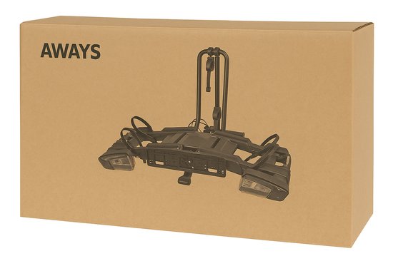 Aways - Fietsendrager - Geschikt voor 2 (elektrische) fietsen - Compact opvouwbaar van Merkloos