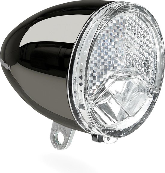 AXA 606 E‑bike Koplamp – LED Fietsverlichting – 15 Lux – 6–48 V Aansluiting – 35 m Lichtbundel – 2.250 m Zichtbaarheid – Geïntegreerde Reflector – Clear Lens Technology