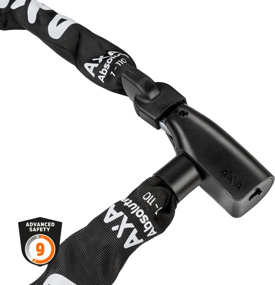 AXA Absolute 7-110kettingslot - Gehard Stalen Ketting - Fietsslot - 110 cm lang van AXA