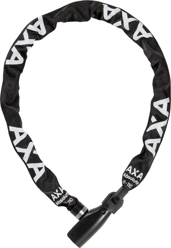 AXA Absolute 8 Kettingslot - Slot voor Fietsen - 110 cm - 8 mm - Zwart van AXA