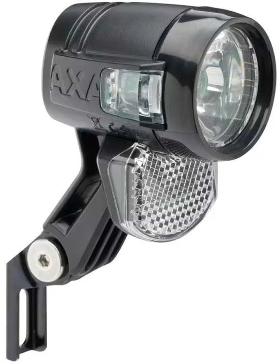 AXA Blueline 30 E‑bike Koplamp – LED Fietsverlichting – 30 Lux – 6–12 V Aansluiting – 50 m Lichtbundel – 3.000 m Zichtbaarheid – Geïntegreerde Reflector – Clear Lens Technology van AXA