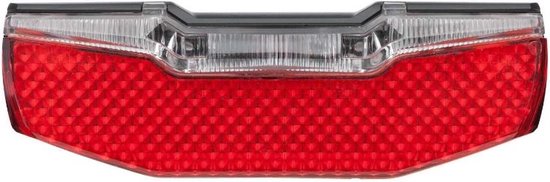 AXA Blueline Steady Achterlicht – LED Fietsverlichting – Dynamo – Steady Functie – 600 m Zichtbaarheid – 50 mm Montage – Zijzichtverlichting – Rood