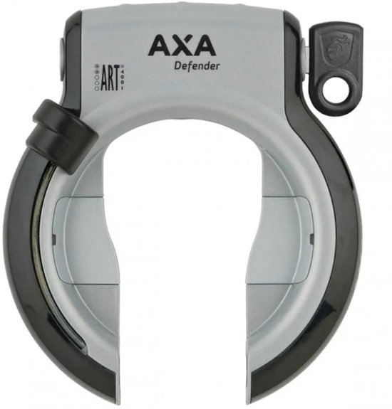 AXA Defender – ART 2 sterren keurmerk - Frameslot - Met plug-in mogelijkheid - Zilver-Zwart van Merkloos
