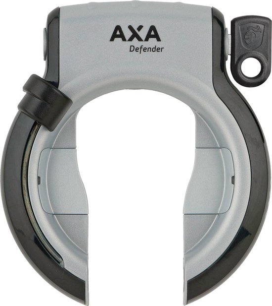 AXA Defender Retractable - Frameslot - Met plug-in mogelijkheid - Zilver-Zwart van AXA