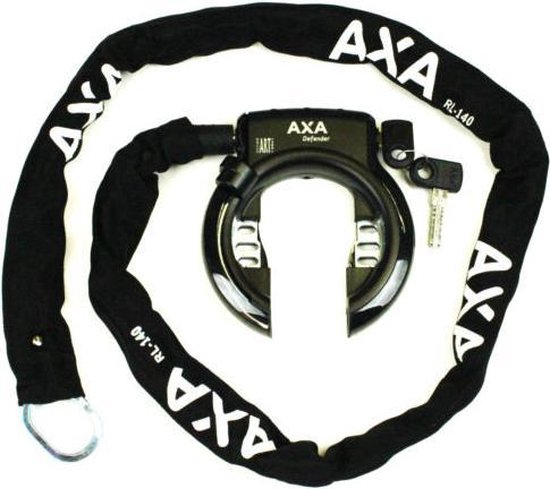 AXA Defender ringslot - ART2 - inclusief 140cm AXA insteekketting – fiets slot - Zwart van AXA