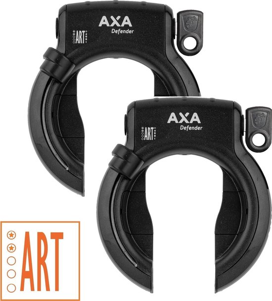 Axa Defender Ringslot - ART2 - Zwart - 2 Stuks - Multipack van AXA