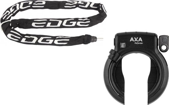 Axa Defender Ringslot ART2 Zwart + Insteekketting 140 cm 5,5 mm Zwart van AXA