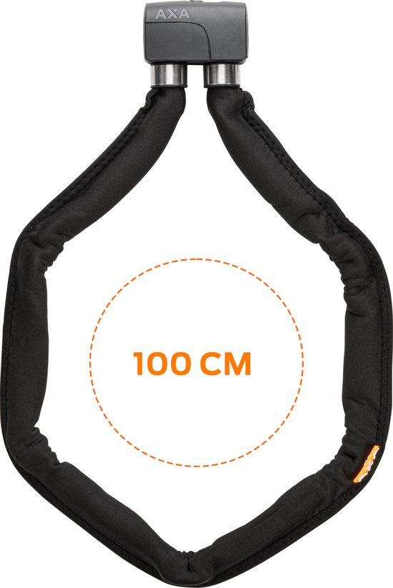 AXA Foldable 8-100 - Vouwslot voor fietsen - Gehard stalen schakels - Handige houder - 100 cm lang van Merkloos