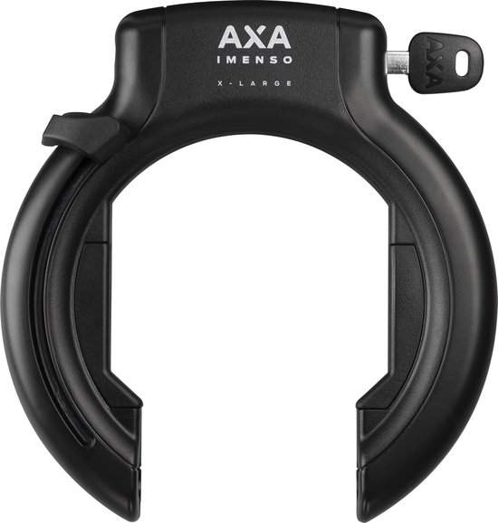 AXA Imenso X-Large retractable - Ringslot voor fietsen met brede banden - Frameslot - Met plug-in mogelijkheid - Zwart van AXA