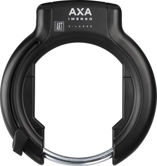 AXA Imenso X-Large - Ringslot voor fietsen met brede banden – ART 2 sterren keurmerk - Frameslot - Met plug-in mogelijkheid - Zwart van AXA