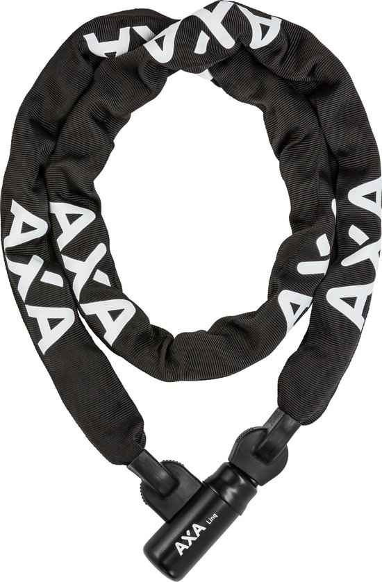 AXA Linq 180 Kettingslot - ART 2 Slot voor Bakfietsen - Extra Dikke Schakels - 180 cm lang – 9,5 mm - Zwart van AXA